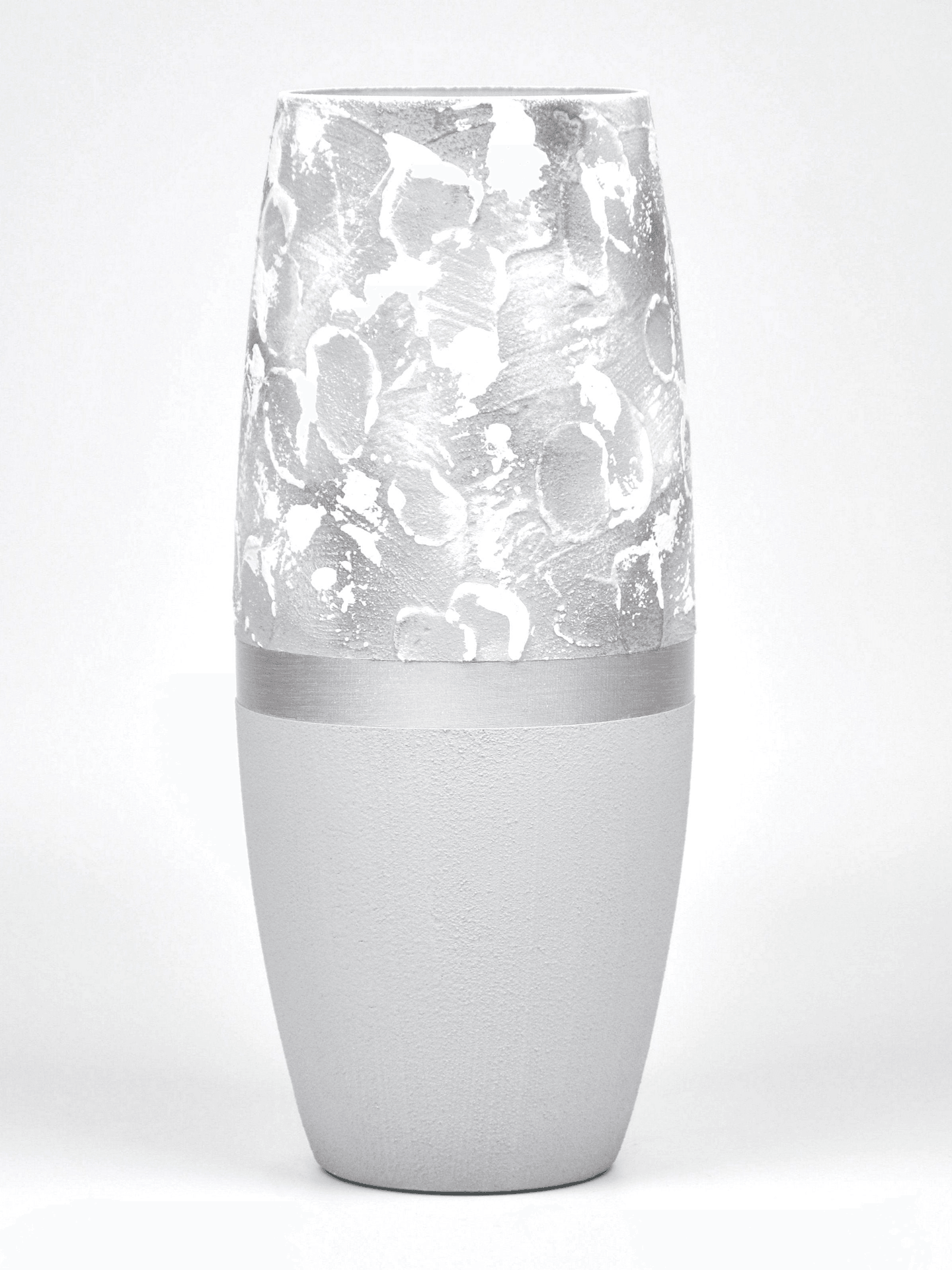 Marble Imitation Painted Art Glass Oval Vase for Flowers | Interior Design | Home Decor | Table vase | 7736/250/sh106  