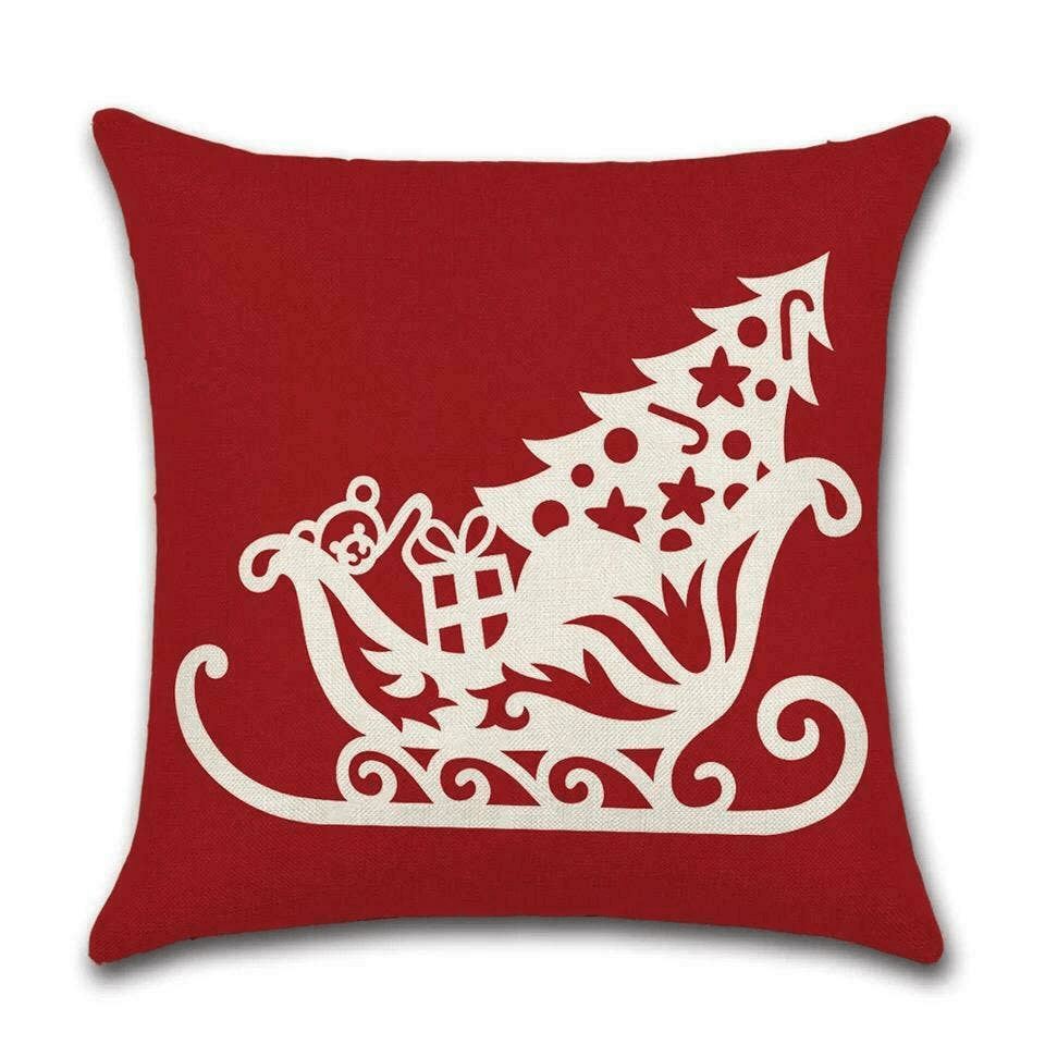 Cushion Cover Christmas - Christmas Sledge  