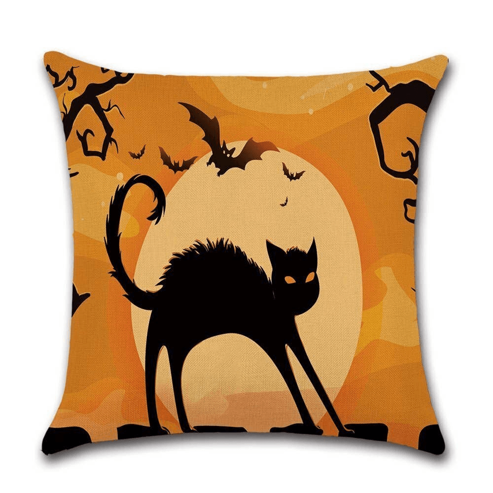 Cushion Cover Halloween - Cat  