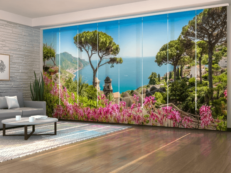 Set of 8 Panel Curtains: The Gardens of Villa Rufolo on the Amalfi CoastBlackout 70 260