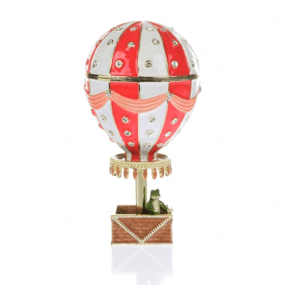 Red Hot air balloon with frog Limited edition 1-250  