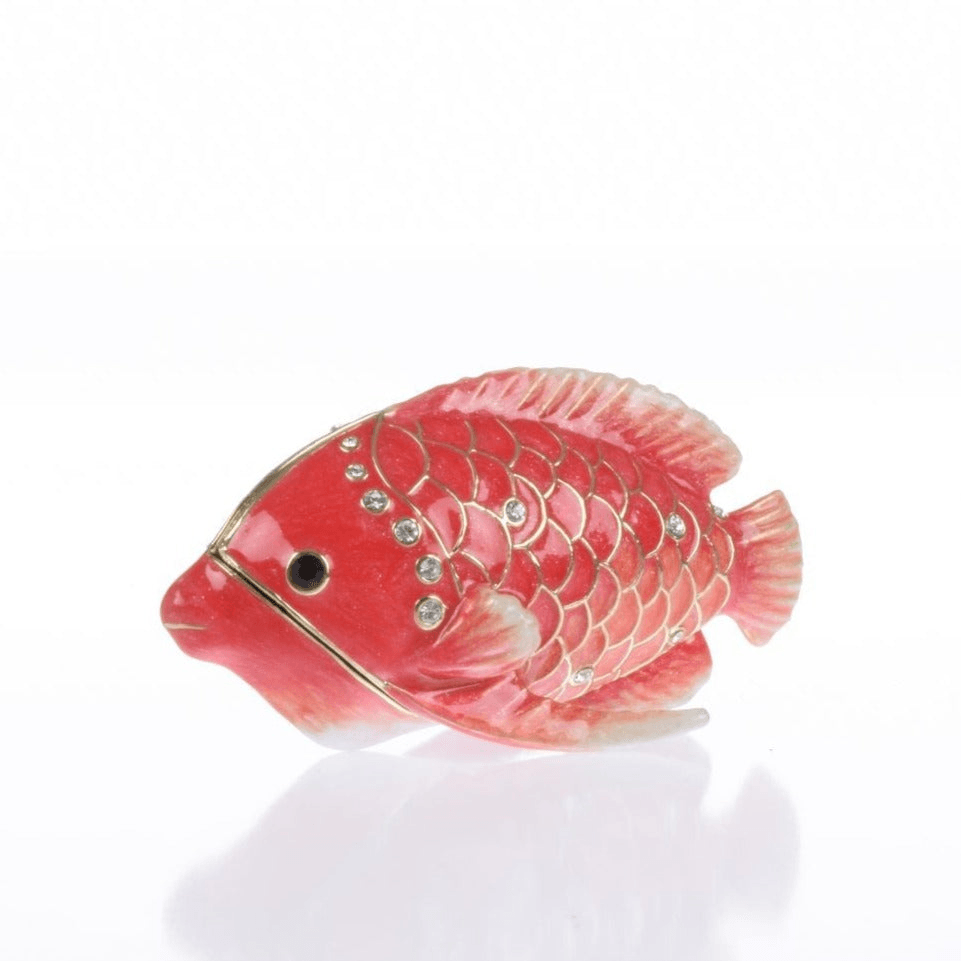 Red Snapper Fish trinket box  