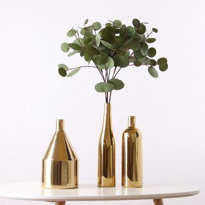 Luxury Gold Ceramic Interior Decoration Vase  