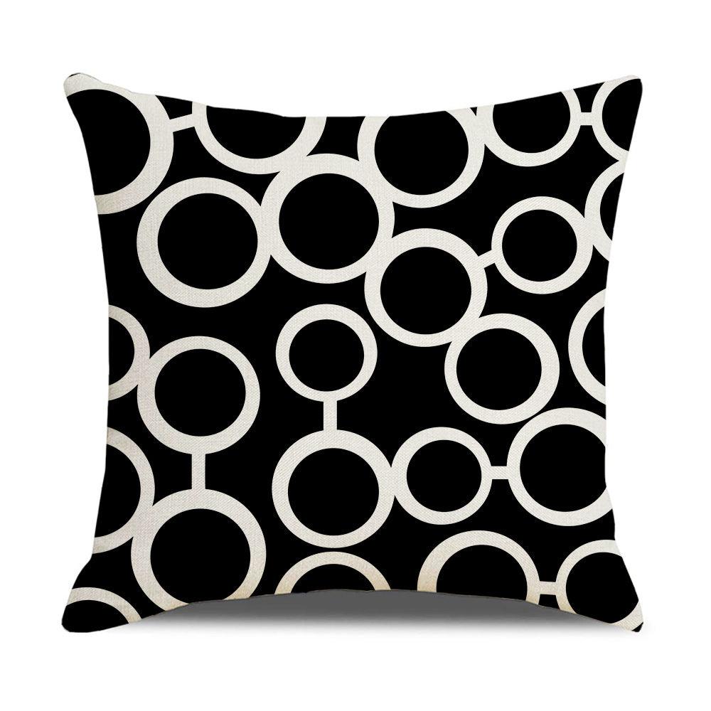 Cross-border Pillowcase Simple Geometry Cushion Cover1style 45x45cm 