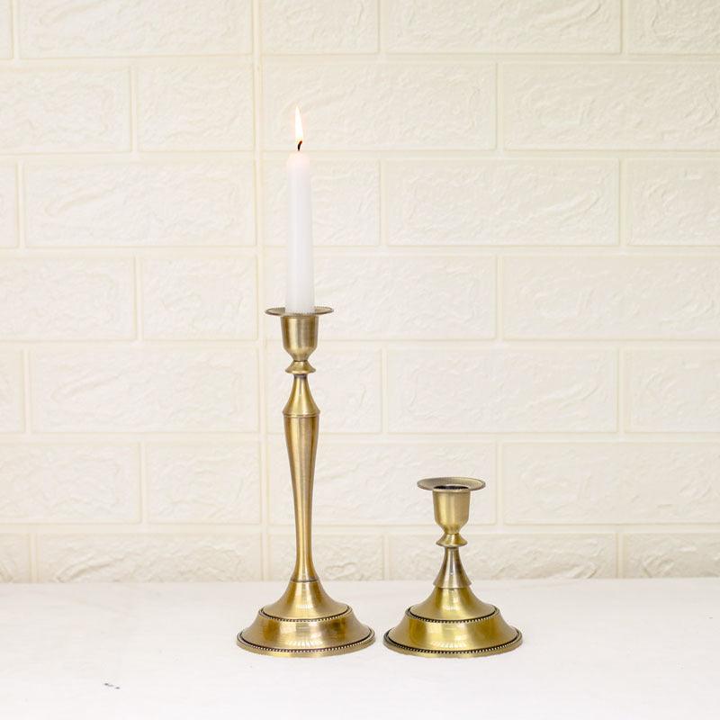 Alloy Ornaments Simple European Candle Holder  