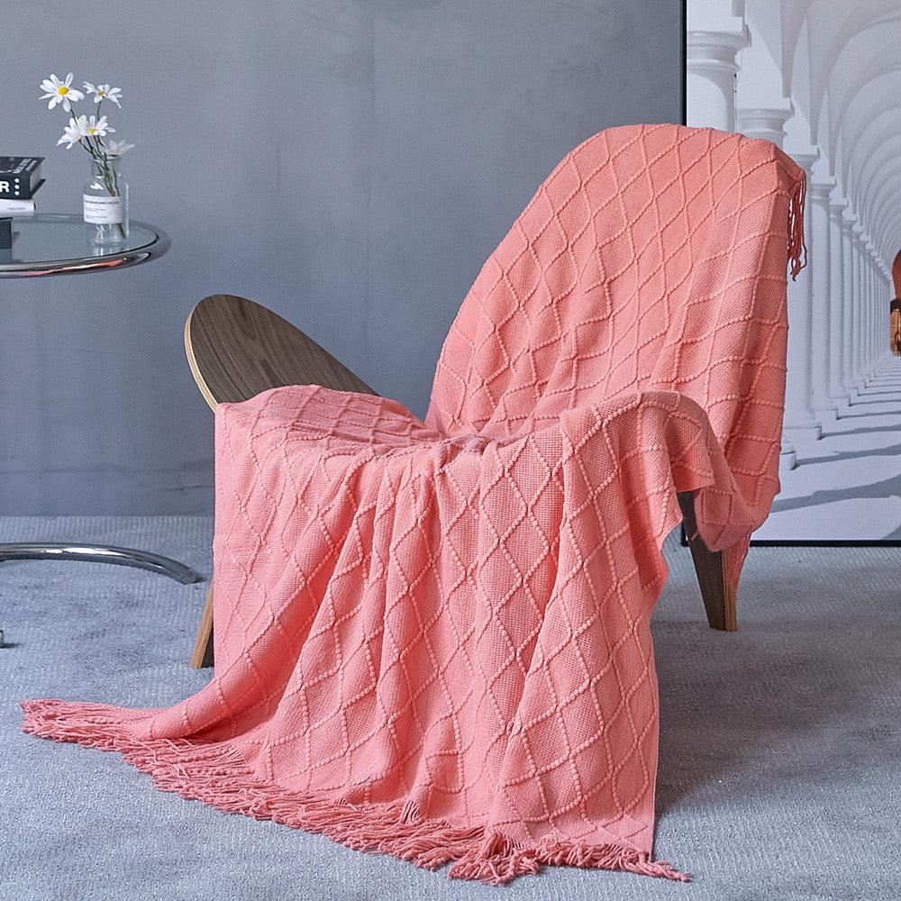 Bed End Blanket Towel SofaSkin red 127X152X15CM 