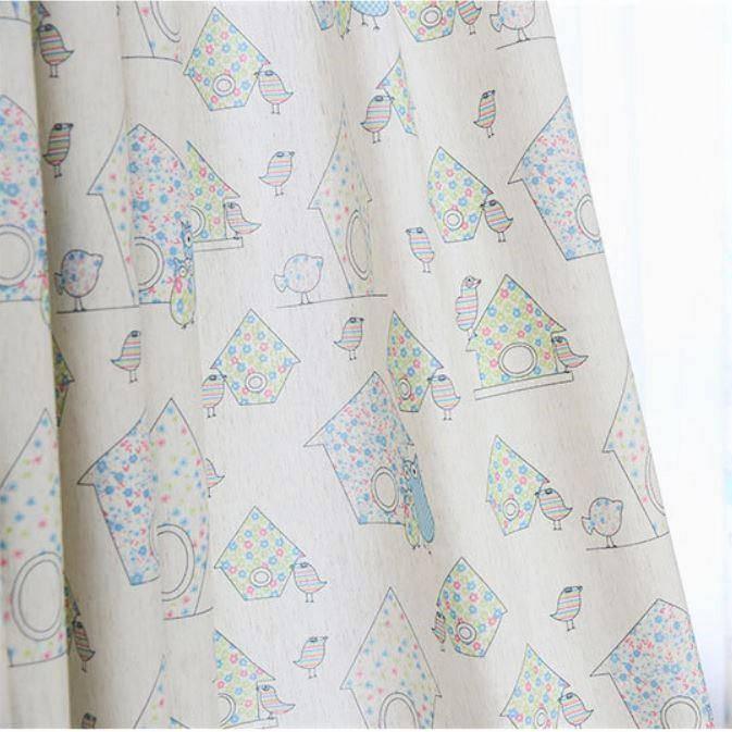 Benka cartoon pattern beige custom made curtain  