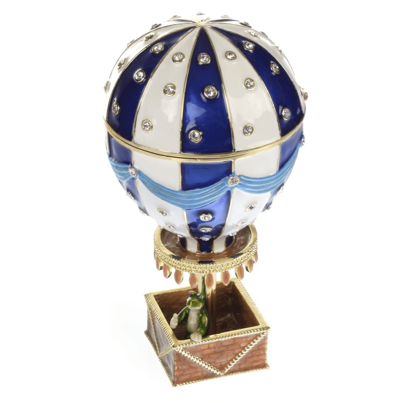 Blue Hot air balloon with frog Limited edition 1-250  