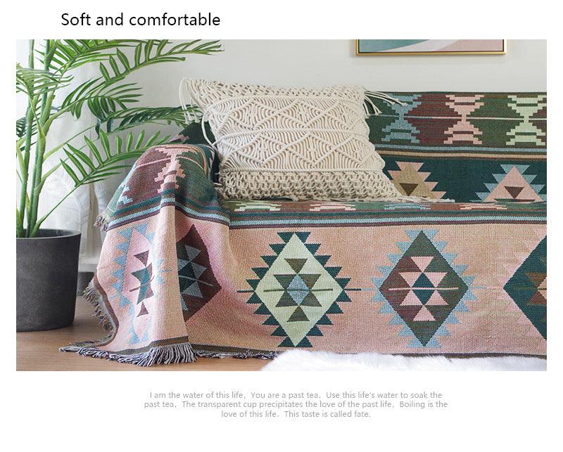Bohemia Sofa Cover Geometric Throw Blanket For Beds Spread Sofa Towel Knitted  Blanket  