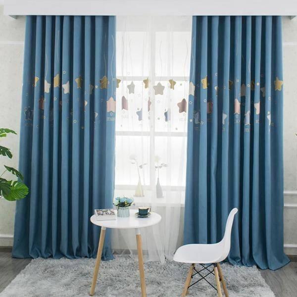 Brisa kids room star pattern custom made curtain  