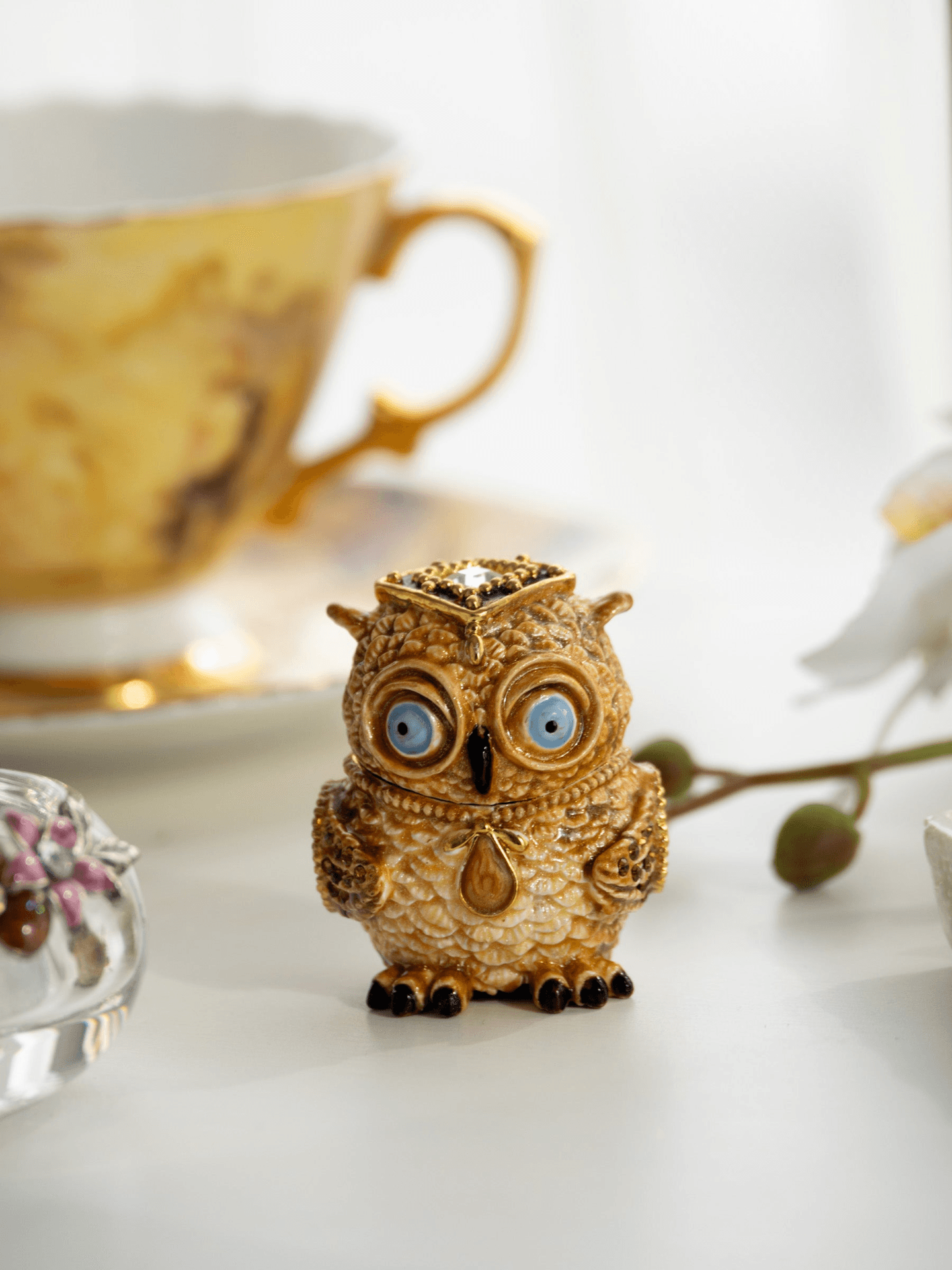 Brown Owl Trinket Box  