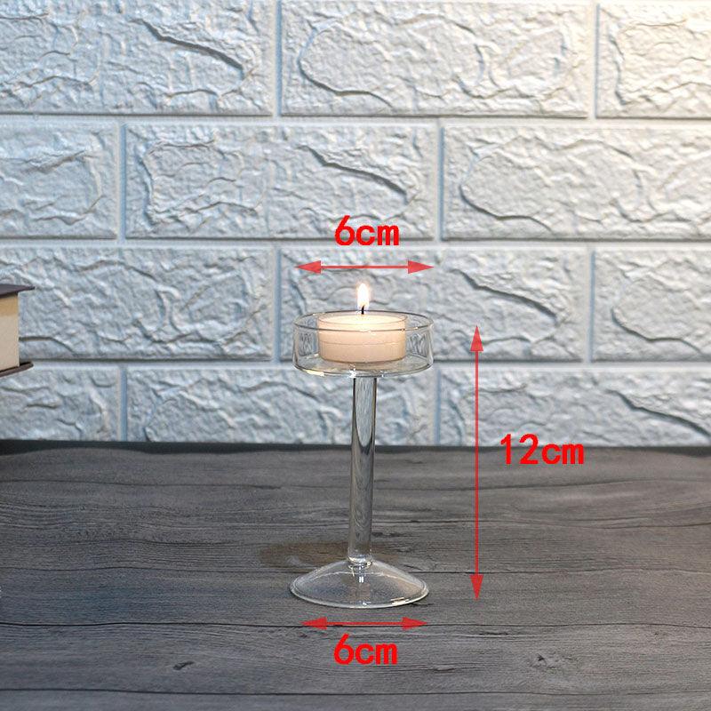Candle Holder Glass Nordic High Foot OrnamentLittle  