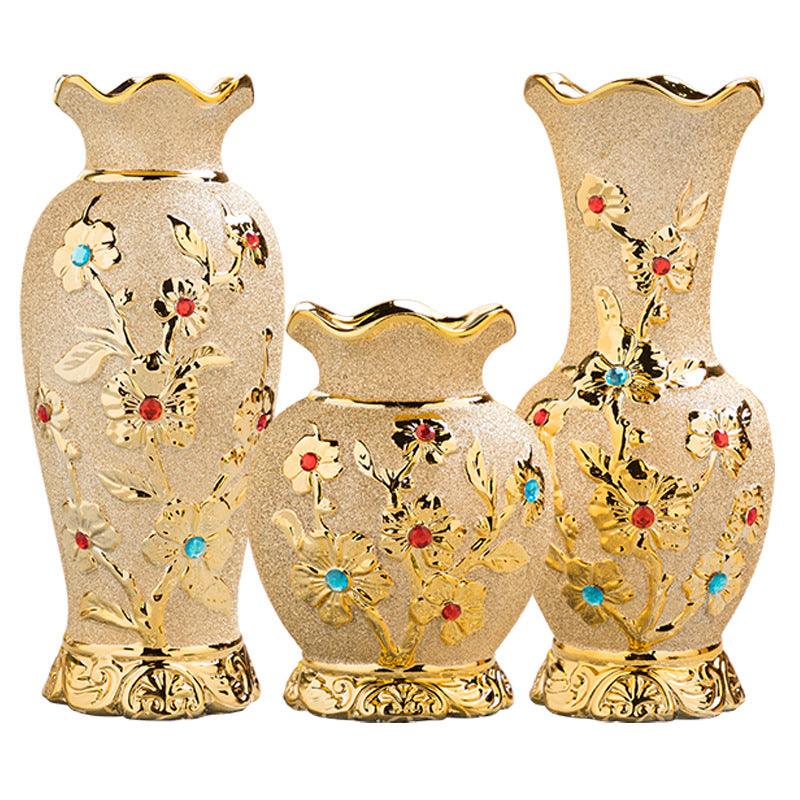 Ceramic Luxury Gold Elegant Home Decoration Vase  