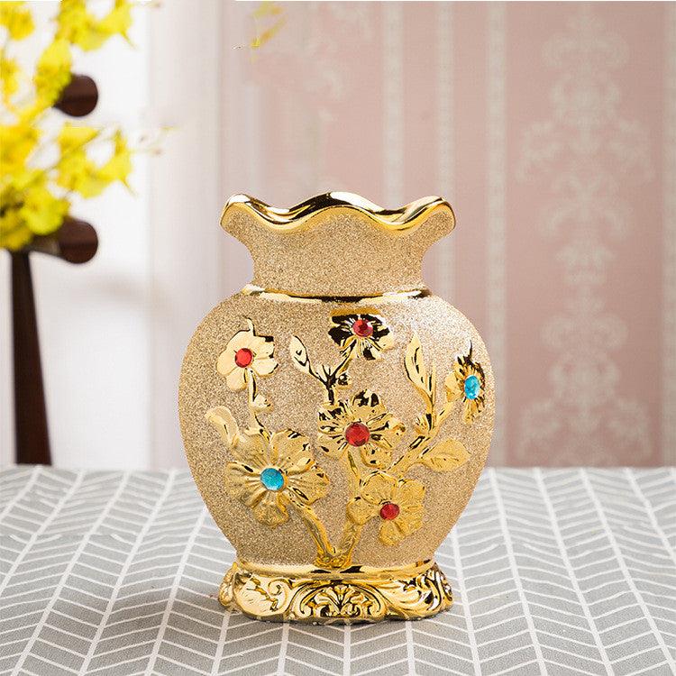 Ceramic Luxury Gold Elegant Home Decoration Vase3style  