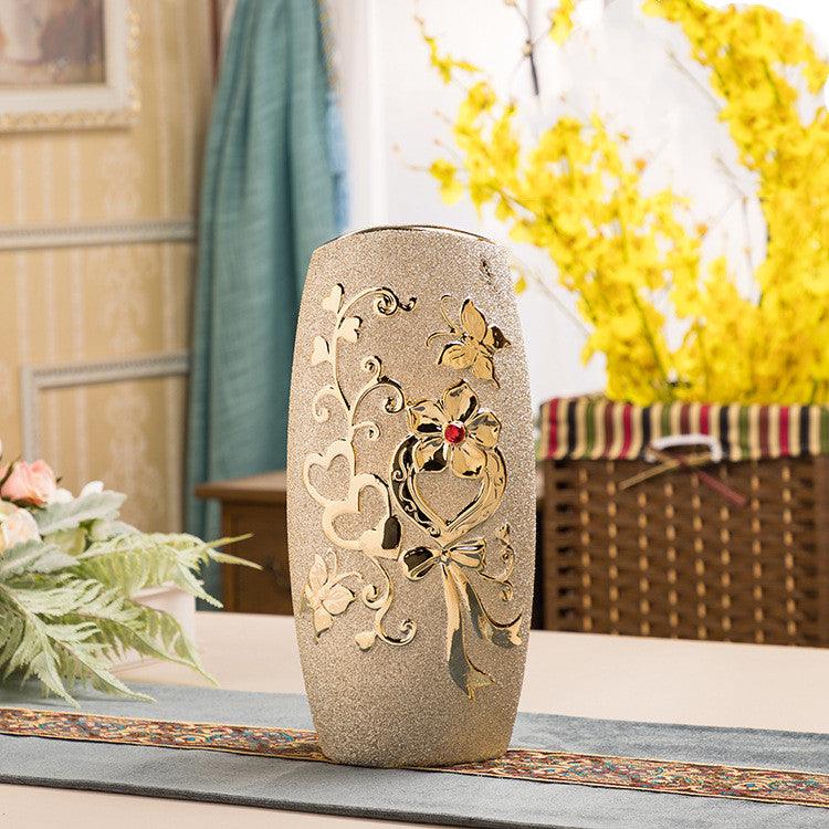 Ceramic Luxury Gold Elegant Home Decoration Vase2style  