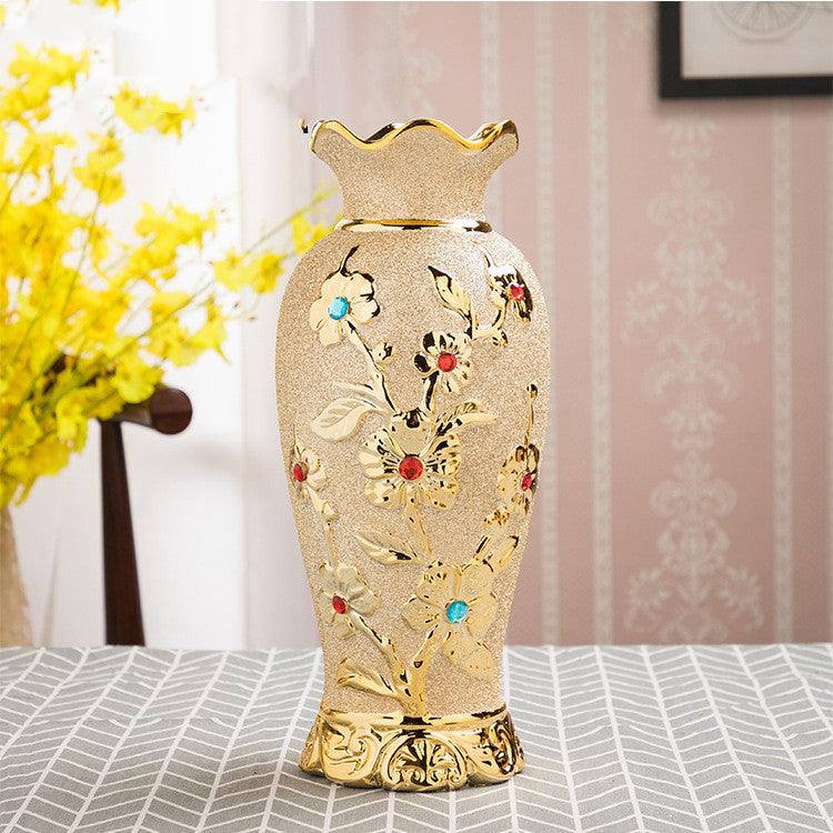 Ceramic Luxury Gold Elegant Home Decoration Vase4style  