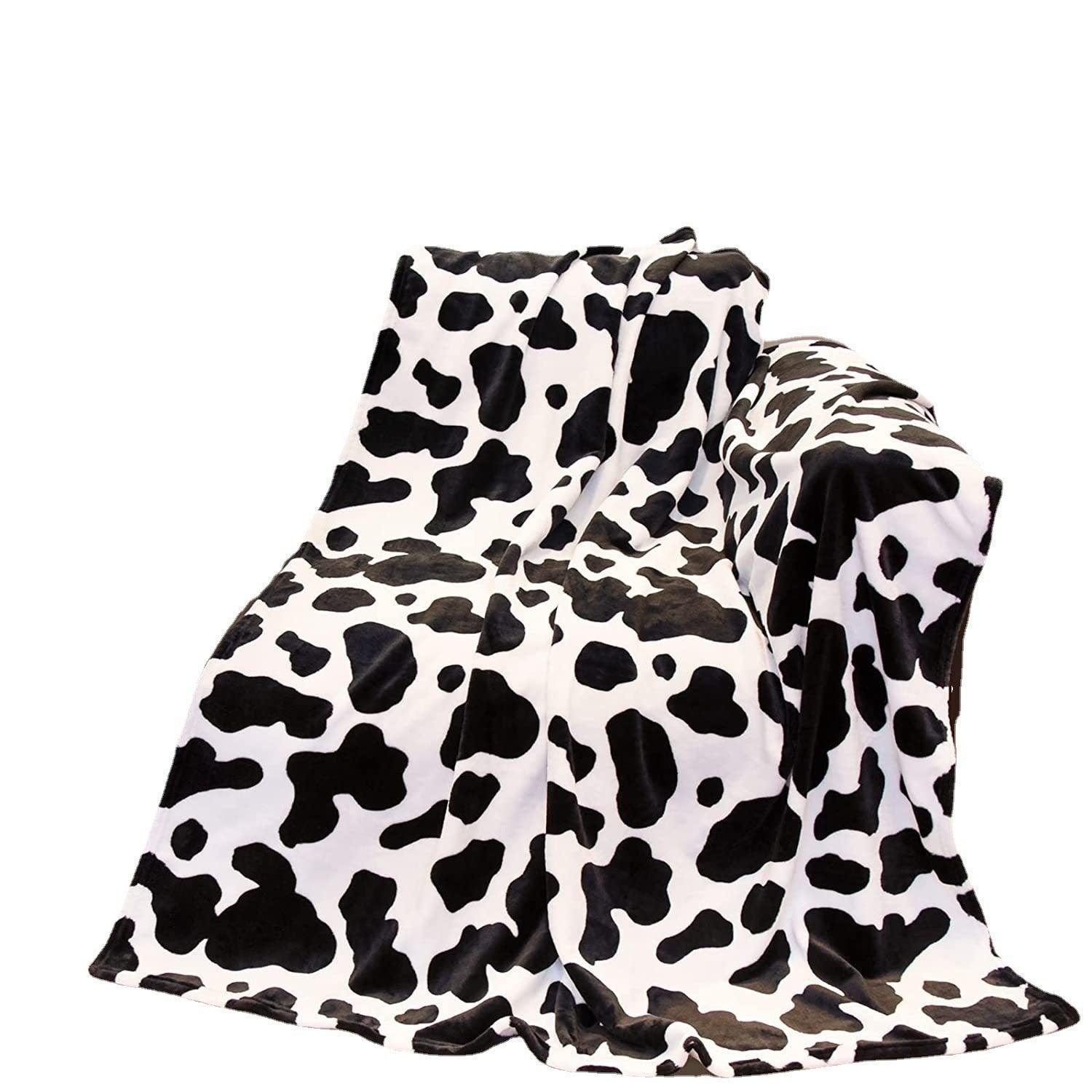 Cow Printing Blanket Digital Flannel  
