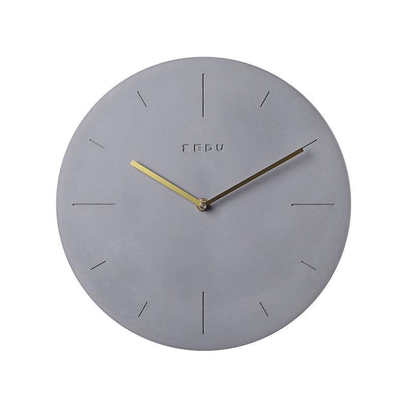 Creative Cement Wall Clock Nordic Style Living Room Modern Clock  