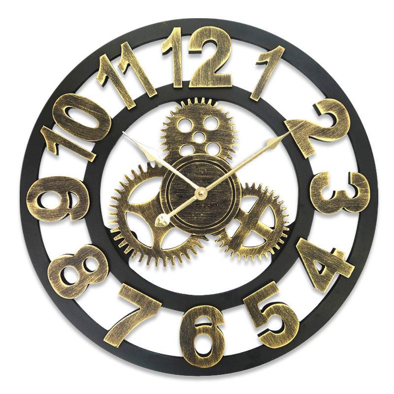 Creative Decoration Metal Round Wall Clock  