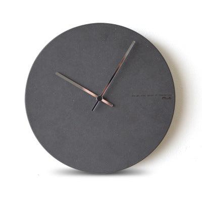 Creative Modern Clock Grey Black Living Room Wall Clock  