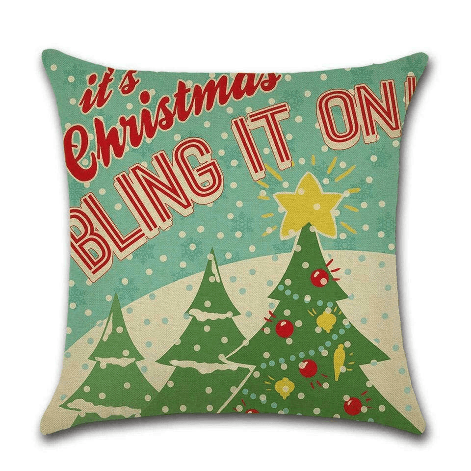 Cushion Cover Christmas - It's Christmas Bling It On  