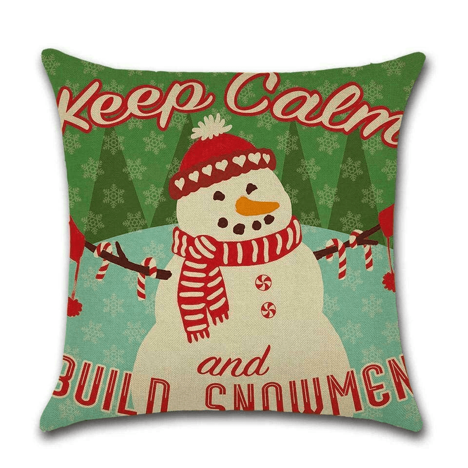Cushion Cover Christmas - Snowman  