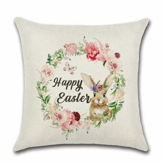 Cushion Cover Easter - Wreath  