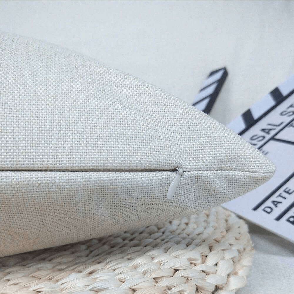 Cushion Cover Full Colour - Mottled Light Grey  