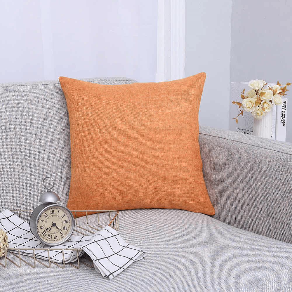Cushion Cover Full Colour - Mottled Orange  