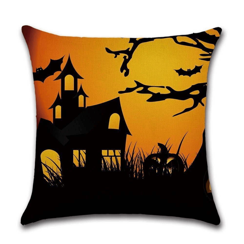 Cushion Cover Halloween - Black House  