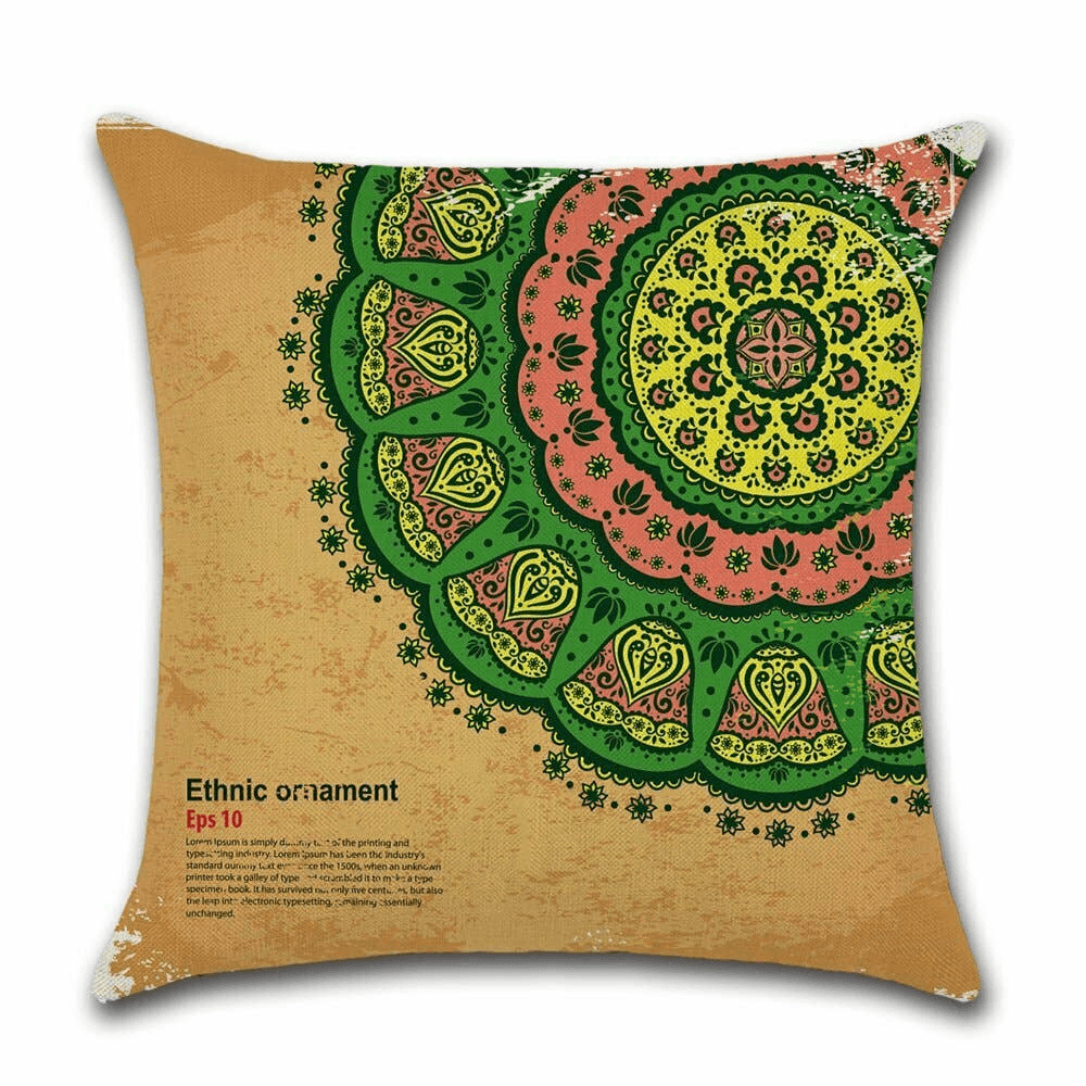 Cushion Cover Marrakech - Brown & Green  