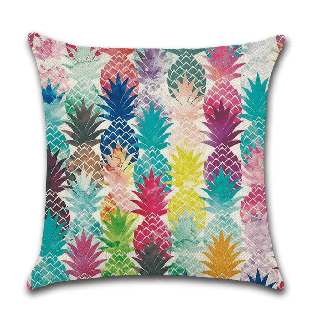 Cushion Cover Pineapple - Coloured Pineapples  