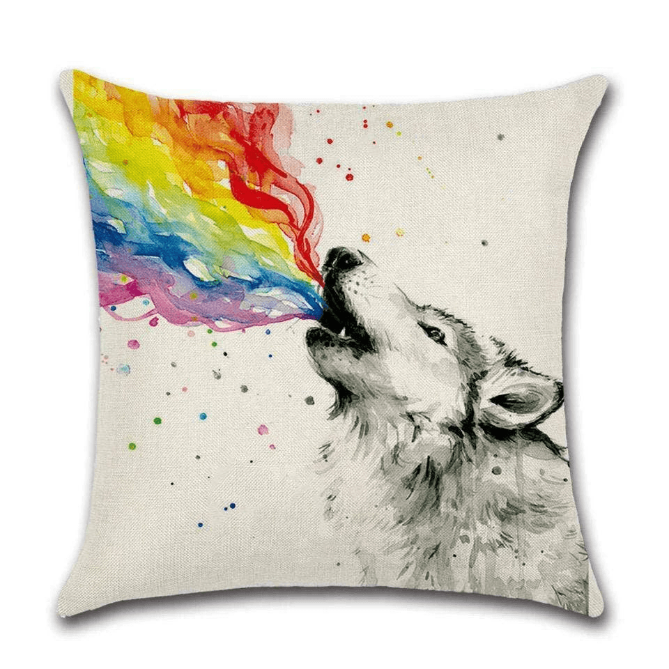 Cushion Cover Rainbow - Wolf  