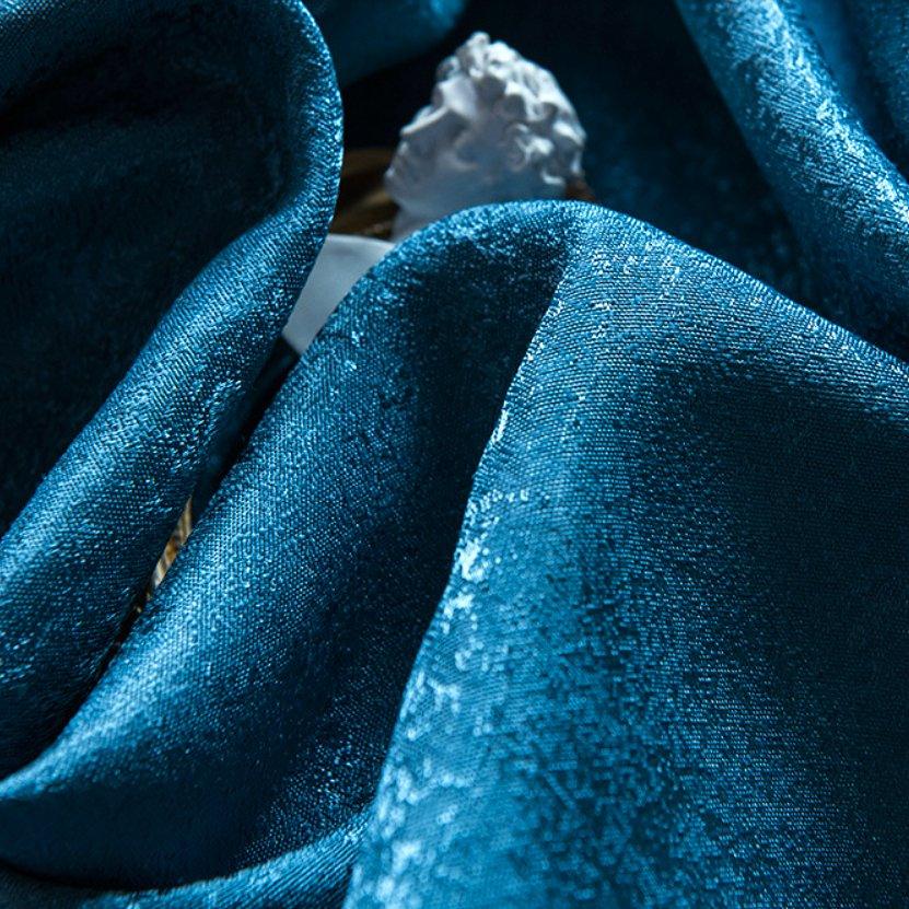 Delton mottled jacquard texture custom made curtain  
