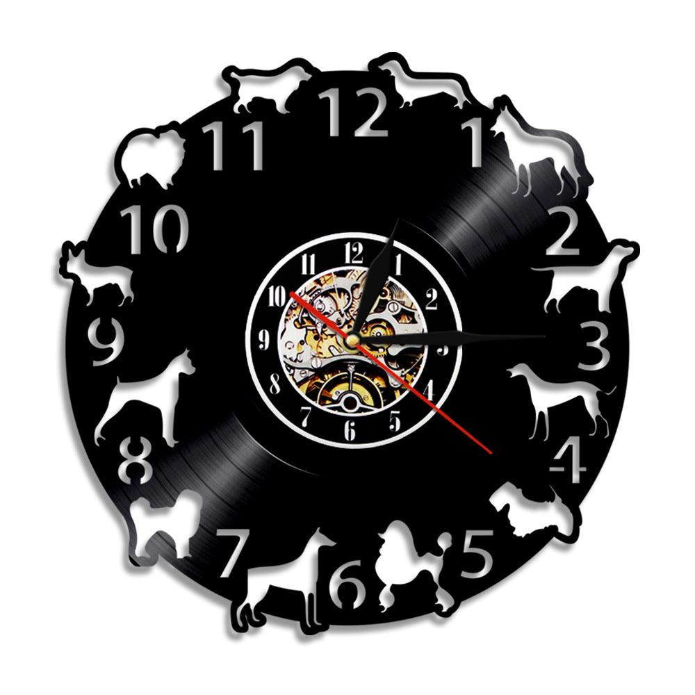 Dog Breed Gift Black Stylish Wall Clock17style  