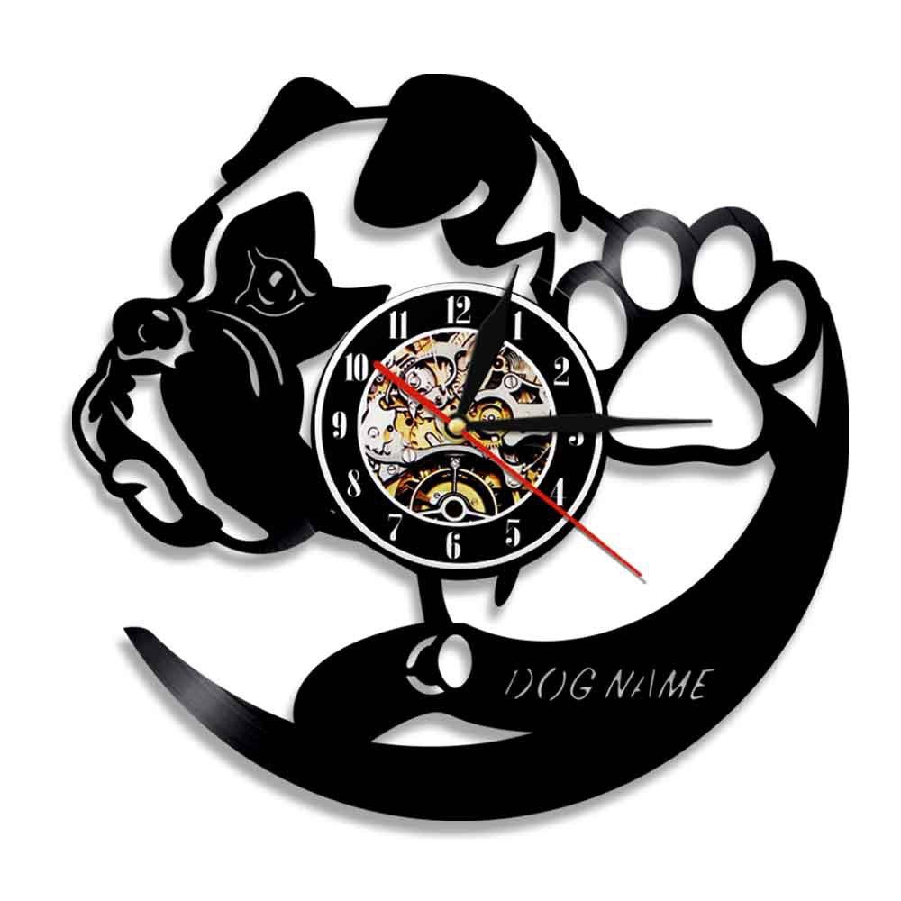 Dog Breed Gift Black Stylish Wall Clock6style  