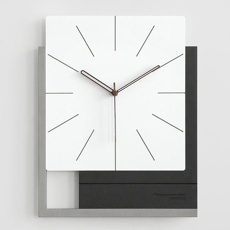 EMITDOOG Square Wall Clock Living Room Nordic Luxury Clock3style  