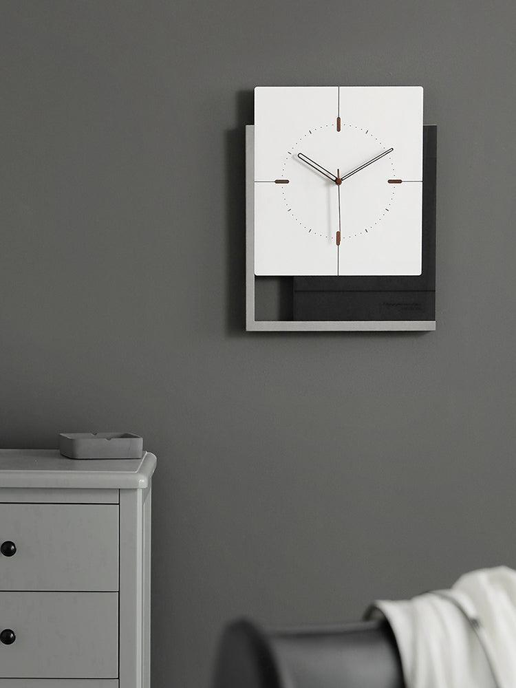 EMITDOOG Square Wall Clock Living Room Nordic Luxury Clock  