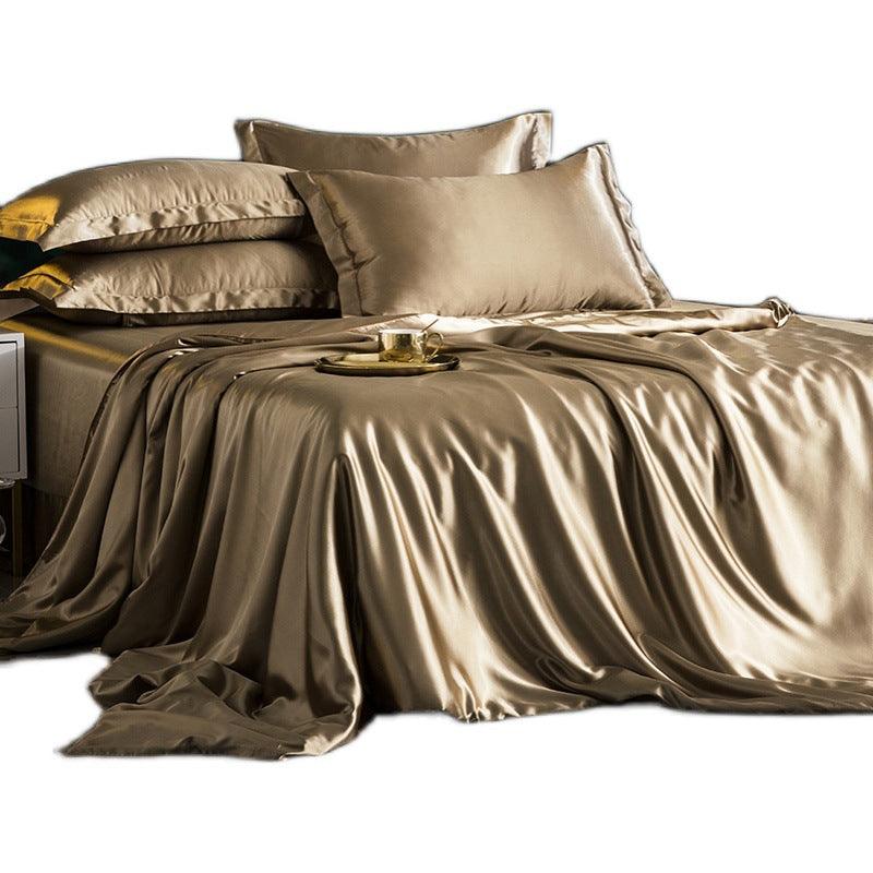 Elegance in Simplicity: Mulberry Silk Four-Piece Modern Minimalism Bedding Set  