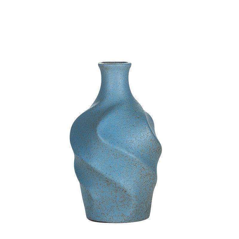Elegant High Quality Brown Ceramic Home Decoration VaseBlue A 