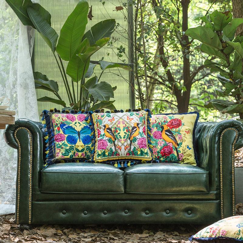 Forest Luxury Cushion Cover - Elevate Your Space with Nature-Inspired Elegance and Opulent Comfort  