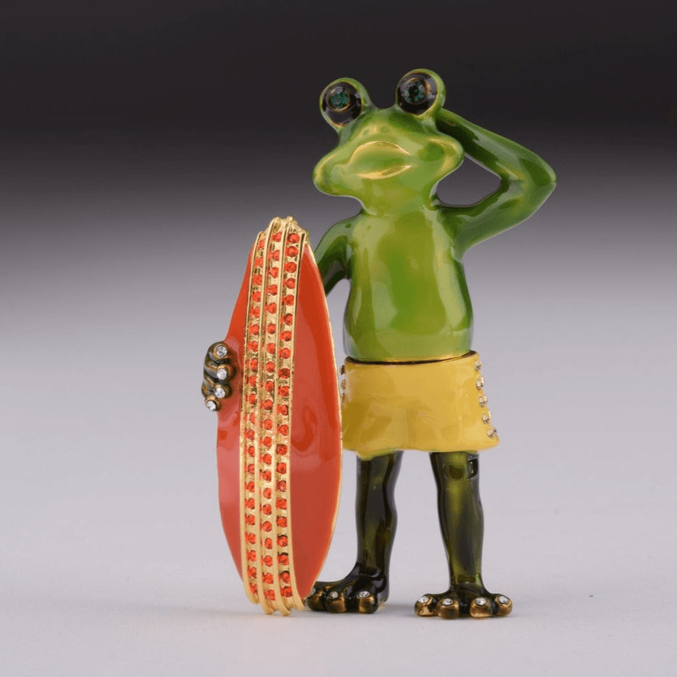 Frog Holding a Surfboard  