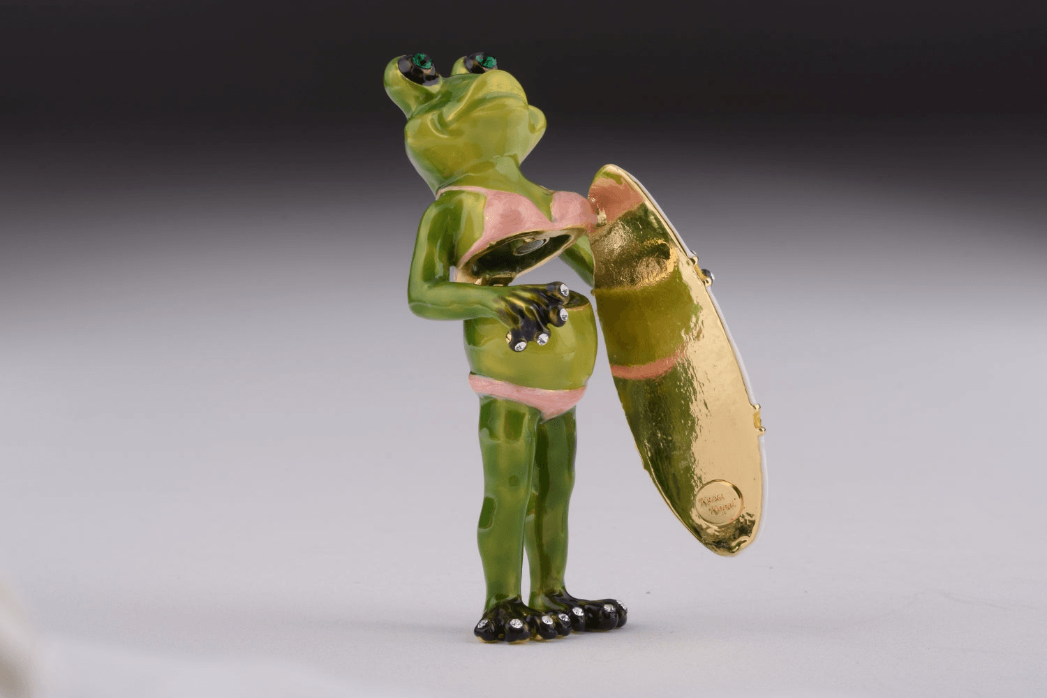 Frog Holding a Surfboard  