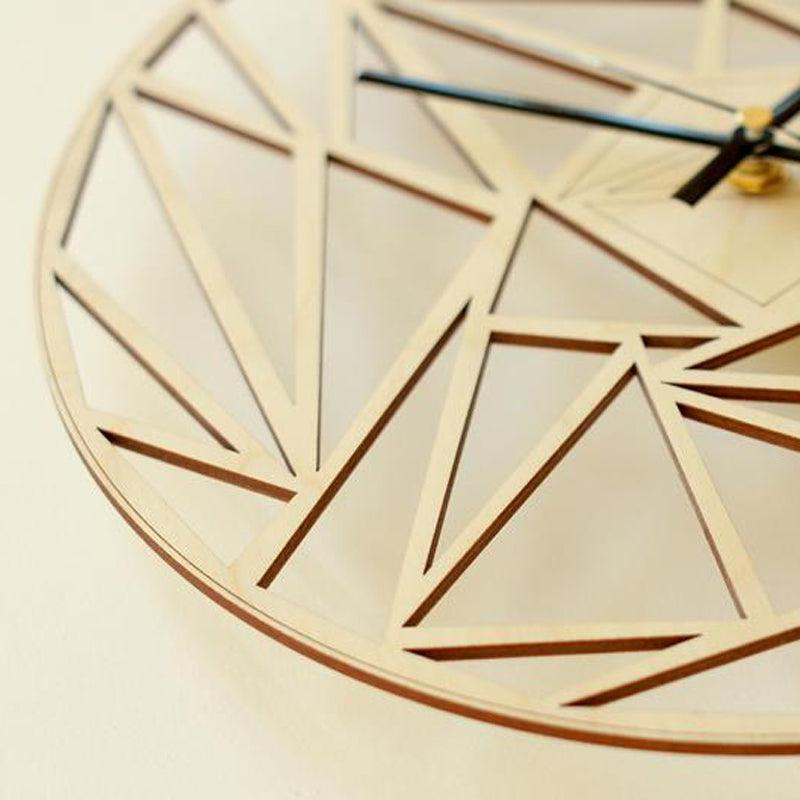 Geometric pattern wall clock  