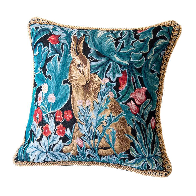 Gobelin Art Jacquard Pillow Cushion Cover - Elevate Your Space with Unique Texture and StyleBlue 45x45cm 