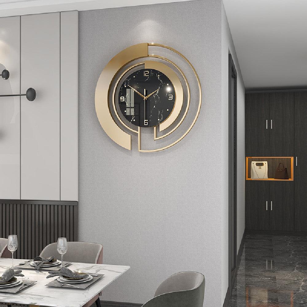 Gold Luxury Wall Clock For Living Room  