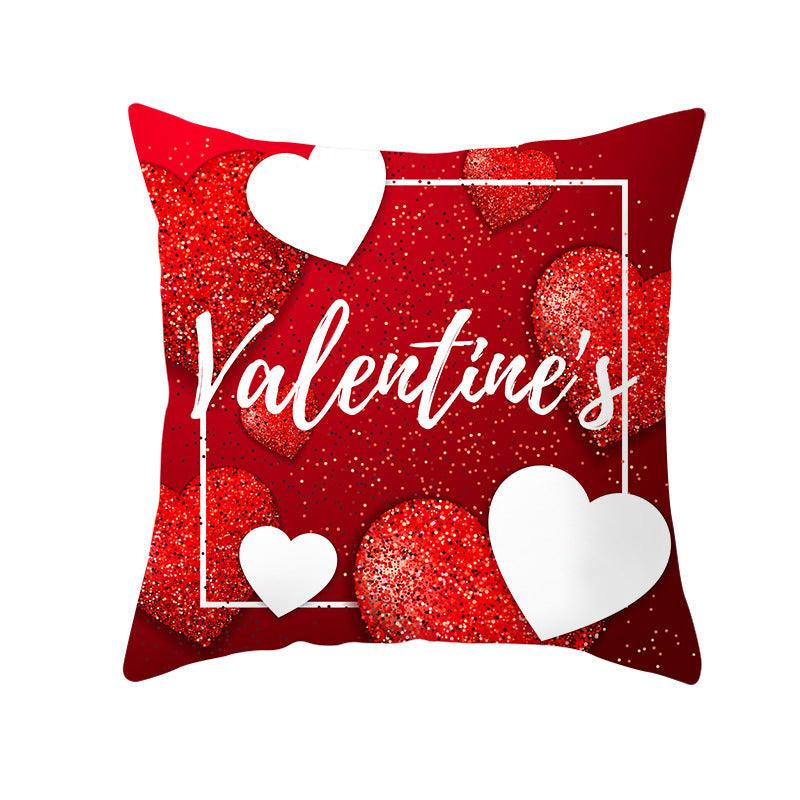 Home Sweet Love: Valentine's Day Graphic Print Pillowcase - Add a Touch of Romance to Your Living SpaceDRD3169 45x45cm 
