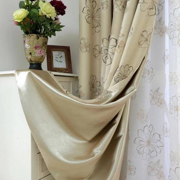 Kinta printed floral pattern blackout custom made curtain  