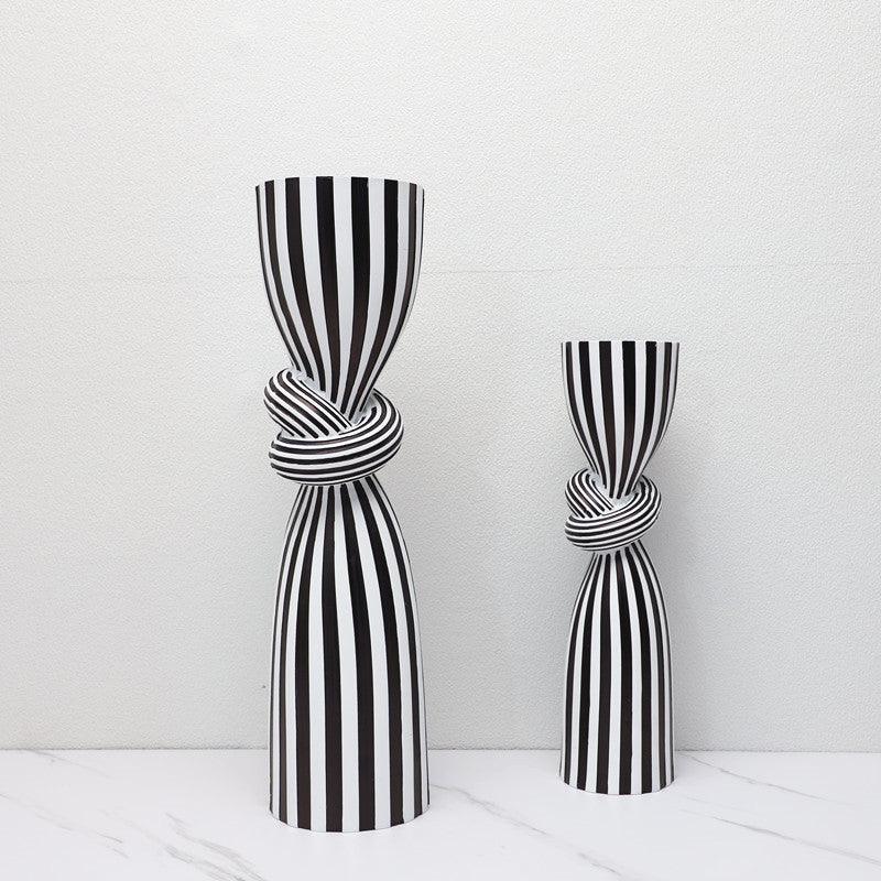 Knotted Modern Ceramic Candle Holder  