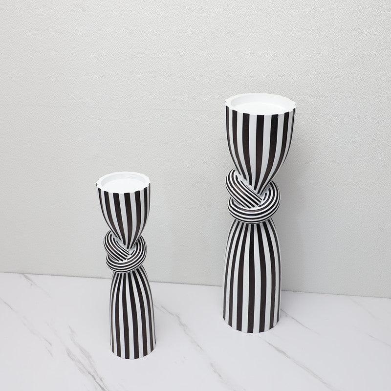 Knotted Modern Ceramic Candle Holder  